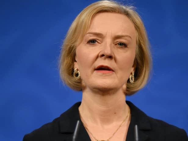 Liz Truss made no apology to families who saw their mortgages soar after the mini-budget and blamed 'a powerful economic establishment' (Picture: Daniel Leal/PA Wire)