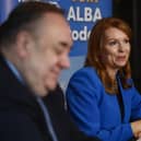 Edinburgh Eastern MSP Ash Regan with Alba leader Alex Salmond at a press conference to launch her Bill for a new referendum.  Picture: Jeff J Mitchell/Getty Images.