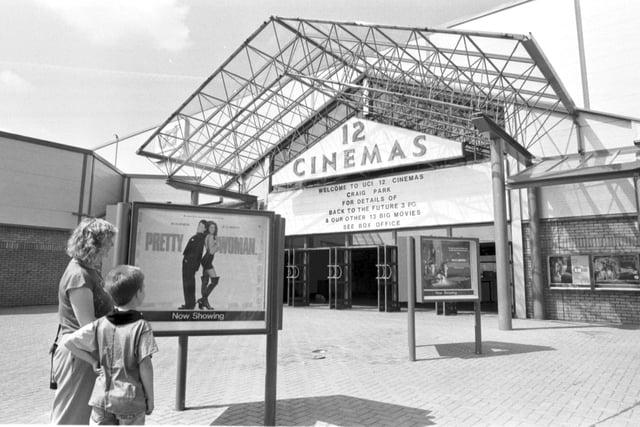 The 12-screen multiplex cinema at Craig Park (aka UCI 12, Fort Kinnaird) in Newcraighall Edinburgh, which opened in July 1990.