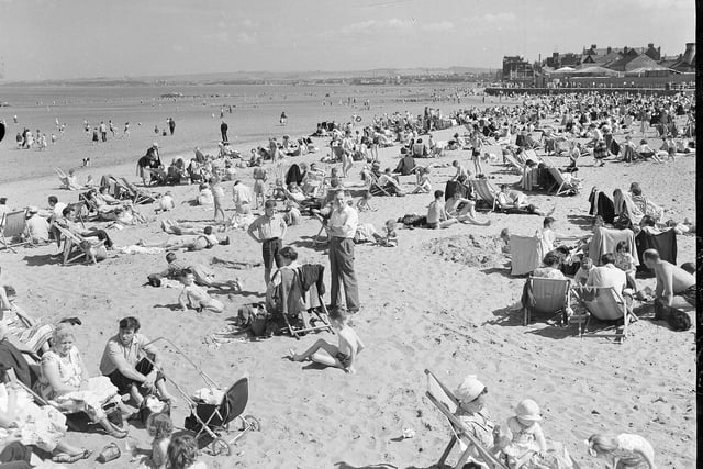 A summer's day on Portobelloi Beach in 1959.