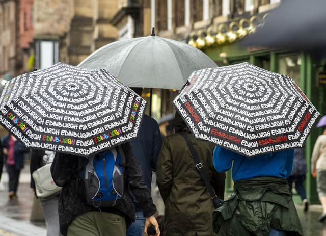 Edinburgh weather: rain and drizzle will affect the Capital and surrounding areas across the week (Photo: Lisa Ferguson).
