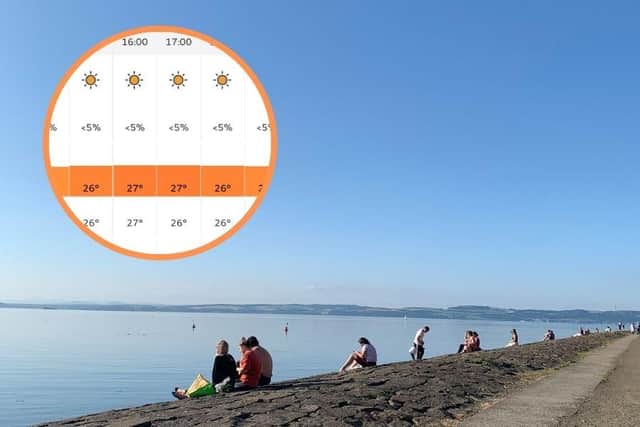 Scotland may record the hottest September day since 1906 according to the Met Office with temperature set to soar to 28C in some parts of the country.