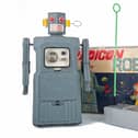 A rare 1957 Radicon toy robot, owned by Lee Garrett from Edinburgh, has been valued at thousands of pounds (Picture: McTear's Auctioneers/PA Wire)