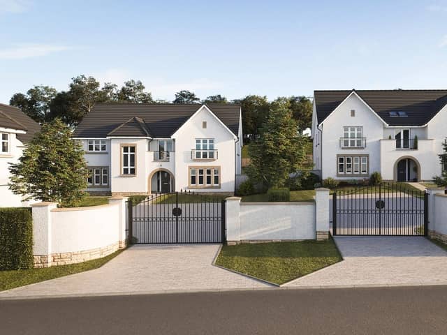 Eight new millionaire mansions are being built at the Avenue, part of the new Ravelrig Heights development in Edinburgh's Balerno area