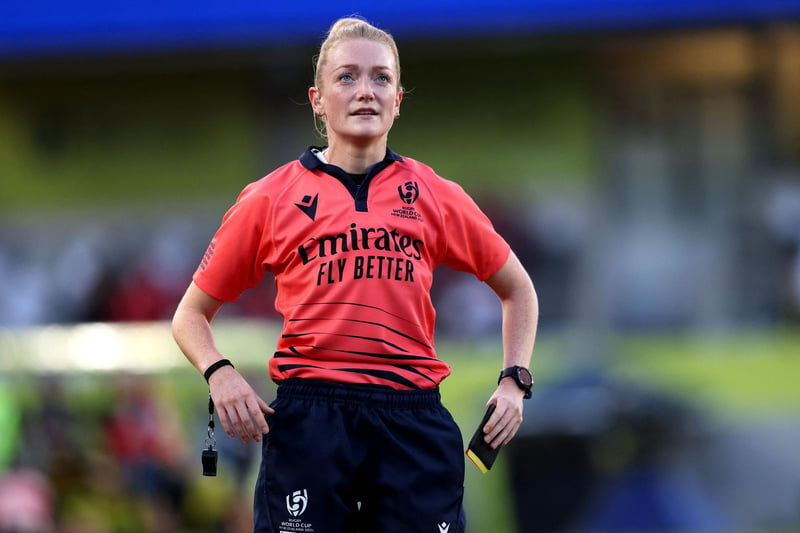 Starting her career off playing professional rugby, a shoulder injury ended any hopes of progressing further and she turned her attentions to refereeing the game she loves. Working her way up the ranks, she was one of seven appointed to referee for the Rugby Seven in the 2020 Olympics. In 2022 her accomplishments have only grown as she led the first ever all-female officiating team in a men’s international game when Italy played Portugal. Her year was topped off when she also officiated the 2021 women’s Rugby World Cup final in November as New Zealand beat England.