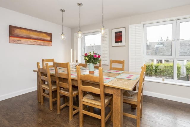 There is plenty of space off the kitchen for dining, perfect for family meals or having friends round for a celebration.