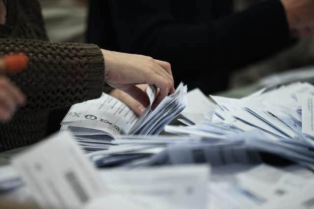 Votes are being counted at the Edinburgh International Conference Centre today