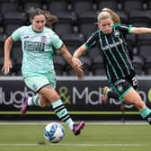 Poppy Lawson, left, is impressed by Hibs´ cup form. Picture: HFC