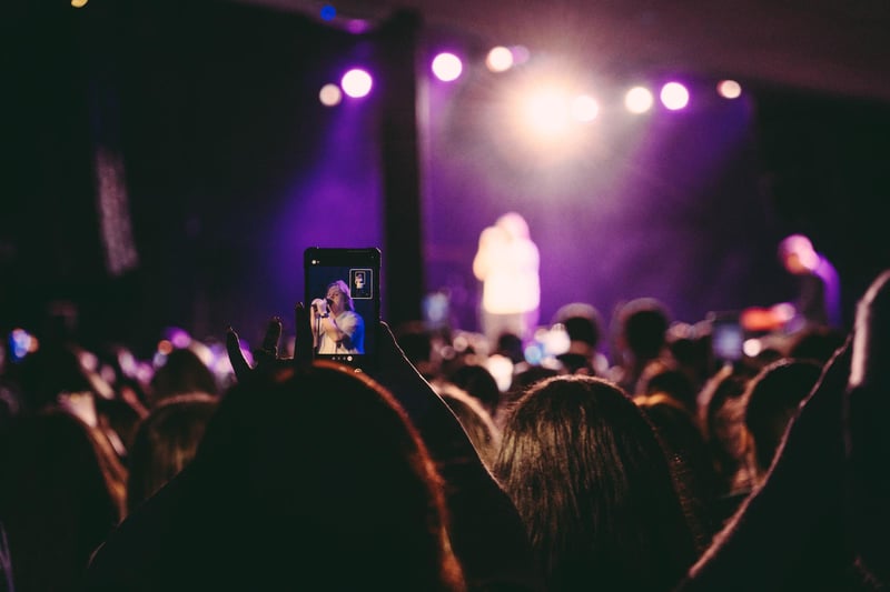A fans takes a photo of Lewis Capaldi on her phone during the West Lothian chart sensation's show at the O2 Academy in Edinburgh.