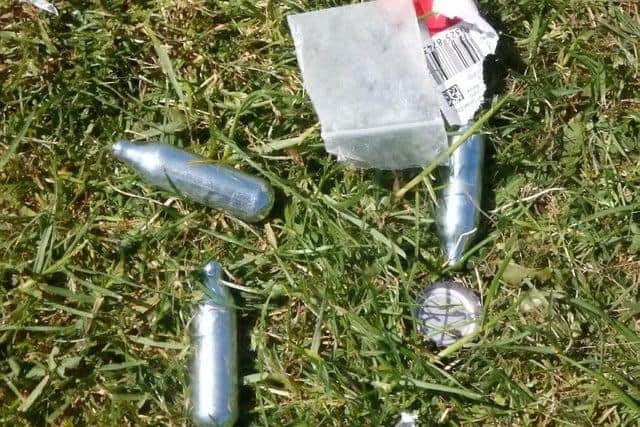 Earlier this month, a number of canisters were also found at Leith Links