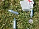 Earlier this month, a number of canisters were also found at Leith Links