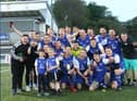 Tollcross United celebrate another cup success in an incredible season