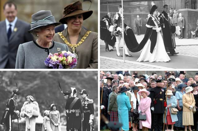 A look back on the Queen's visits to Edinburgh, following her death at the age of 96.