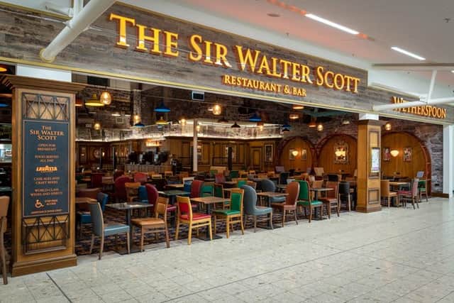 Edinburgh Airport's The Sir Walter Scott is a popular choice for a pre-flight pint with many travellers.
