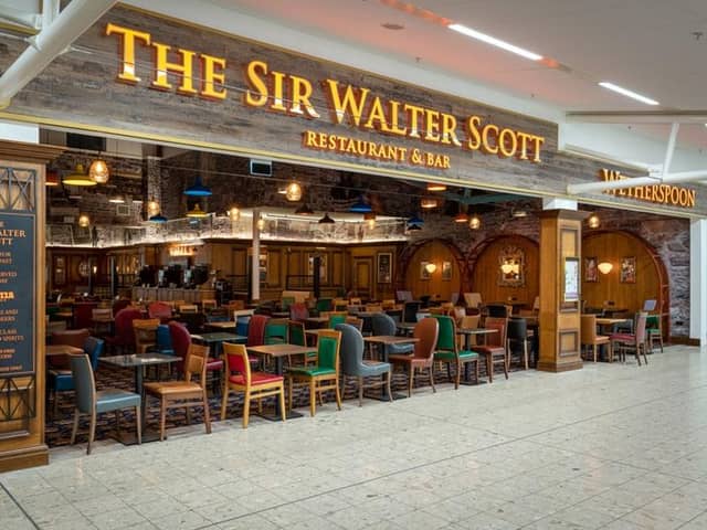Edinburgh Airport's The Sir Walter Scott is a popular choice for a pre-flight pint with many travellers.