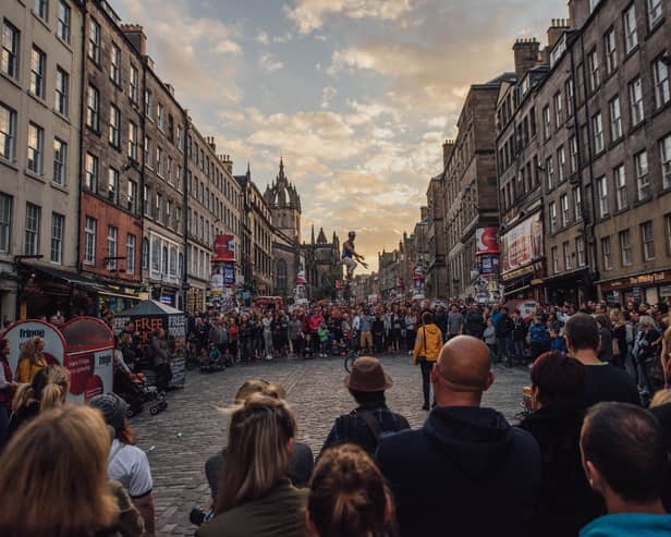 The Royal Mile during the Fringe.