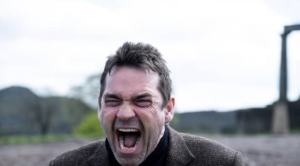 Scottish actor and Hibs fan Dougray Scott said he 'hated' wearing Rangers top in the film Twin Town.