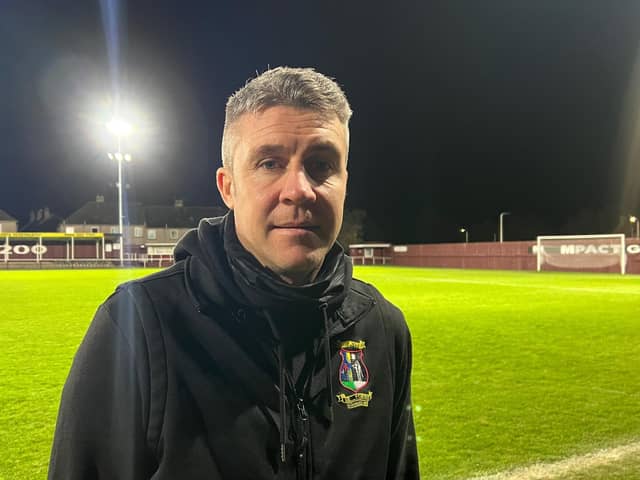 Tranent boss Colin Nish is keeping a lid on expectations as his team go into two huge games in the Lowland League promotion race. Picture: Phil Johnson