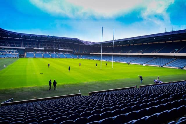 The national stadium BT Murrayfield will pilot limited access for fans next Friday night. Picture: SRU/SNS