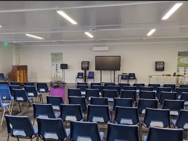 An interior view of  one of the classrooms at St Kentigern's in Blackburn.