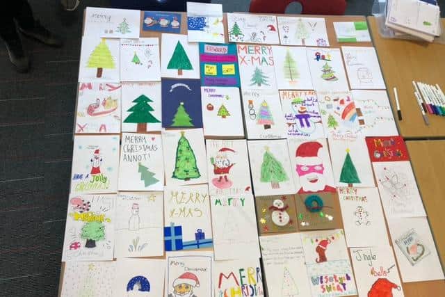The religion and moral education class made and sent out more than 250 Christmas cards to older people living in the city as part of their Kindness Project.