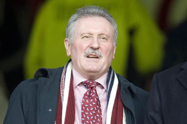 Former Hearts chairman chad chief executive Chris Robinson has died