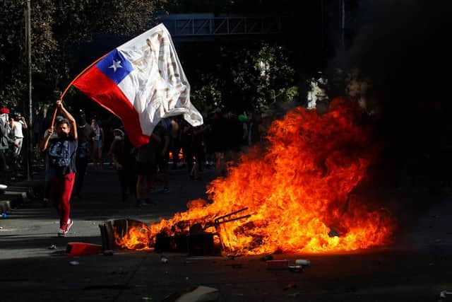Chilean protests saw the league season cancelled before its conclusion. Picture: Getty