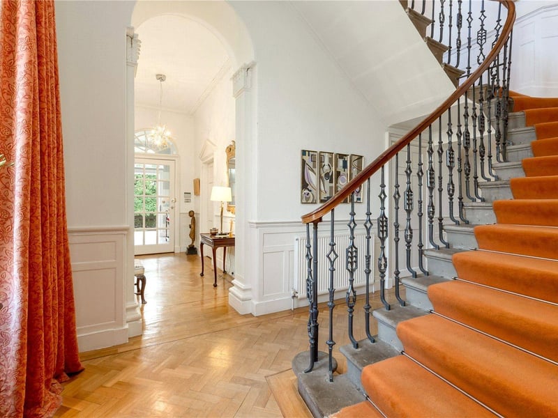 Hall and staircase.