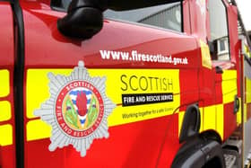 Emergency services rushed to a Midlothian saw mill after a gang of youths reportedly set fire to the building.