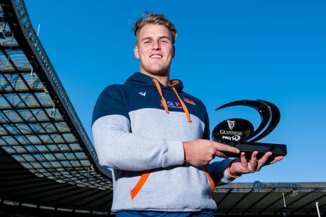 Duhan van der Merwe won the Guinness Pro14 Players' Player of the Season award for 2019-20.