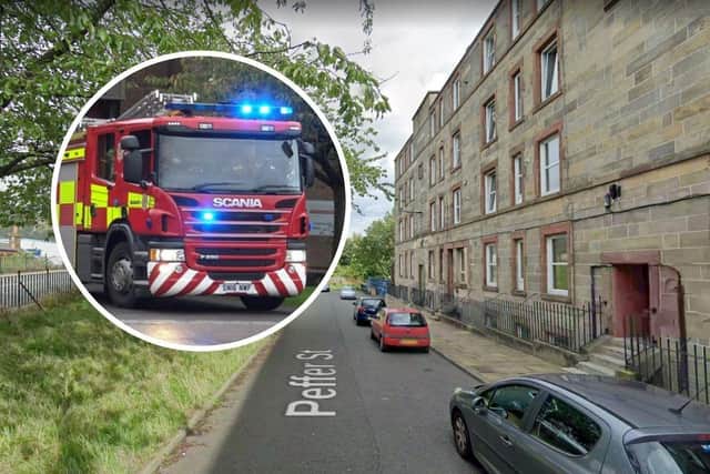 Fire crews descended on Peffer Street in Edinburgh to tackle blaze in tenement building.