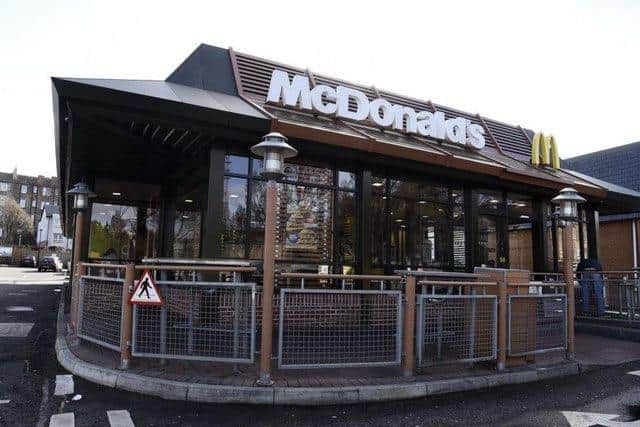 One of McDonald's restaurants in Edinburgh.