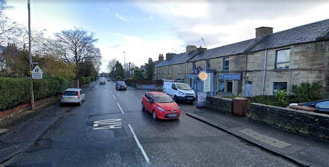 The cyclist was travelling south west on Lanark Road (away from the Gillespie crossroads) near to Tanners Lounge and Bar when a White Audi A1 travelling in the same direction collided with the cycle, causing the 57-year-old female cyclist to fall to the ground (Photo: Police Scotland).