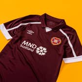 The new Hearts home kit. Picture: Heart of Midlothian FC