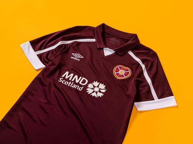 The new Hearts home kit. Picture: Heart of Midlothian FC