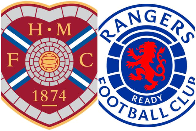 Hearts host Rangers at Tynecastle Park on Wednesday evening.