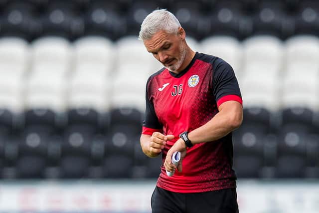 St Mirren boss Jim Goodwin had his say on the Premiership conclusion. Picture: SNS