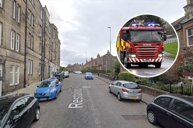 Fire crews were sent to an incident at Restalrig Road in the Leith area of Edinburgh.