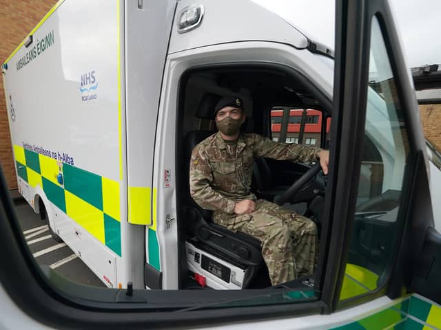 Soldiers have already been deployed to drive ambulances in Scotland. Picture date: Friday September 24, 2021.