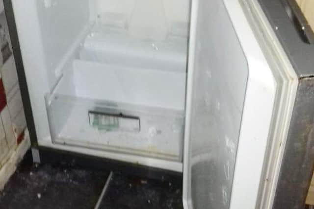 The freezer where struggling McNeil dumped Cooper's body