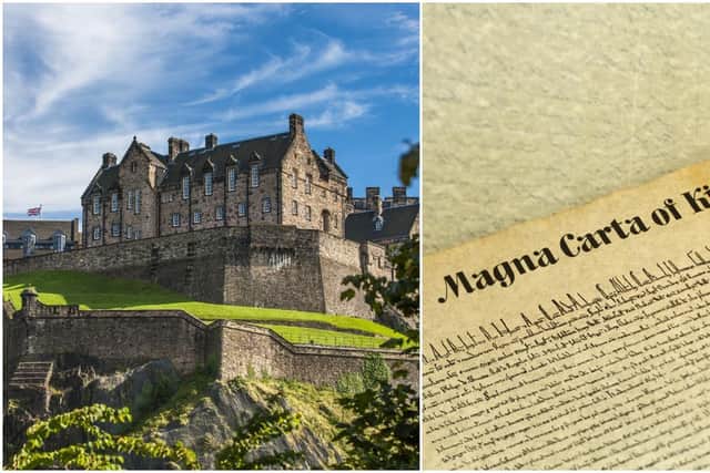 A group of around 20 protesters gathered within the grounds of Edinburgh Castle and ‘refused to leave’, citing Article 61 of Magna Carta (Shutterstock)