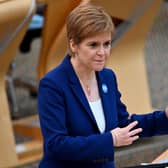 When is Nicola Sturgeon’s update today? Time the First Minister is expected to make an announcement on tiered system in Scotland (Photo by Jeff J Mitchell - Pool /Getty Images)