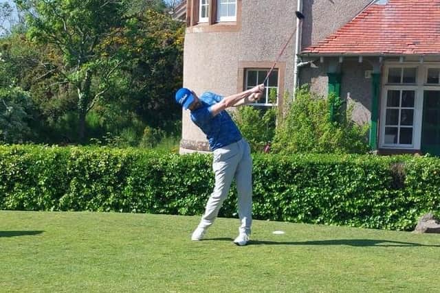 Duddingston's Gary Thomson drove the first green in his side 19th hole win over Dalmahoy. Picture: National World.