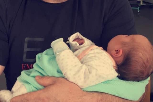 Craig Brown with baby Blake