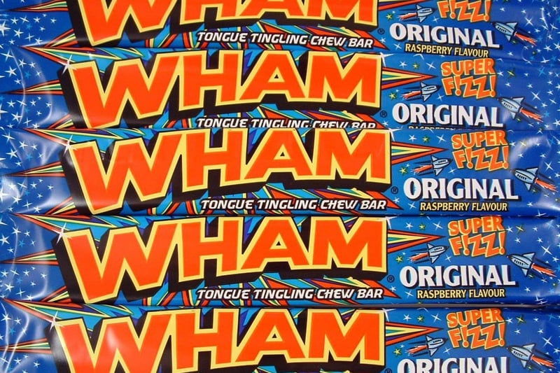 A stone-cold-classic amongst 80s kids. Garish pop art packaging, massive tongue tingling flavour - the Wham bar was as iconic a sweet as you could buy.