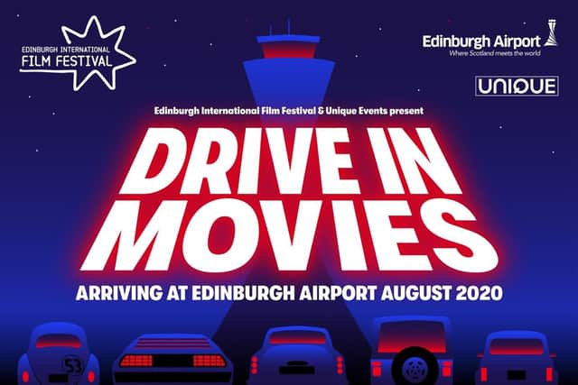 Drive-in films will be shown at Edinburgh Airport