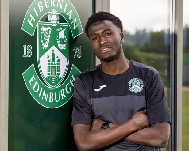 Nohan Kenneh is eager to impress for Hibs this season. Picture: Alan Rennie