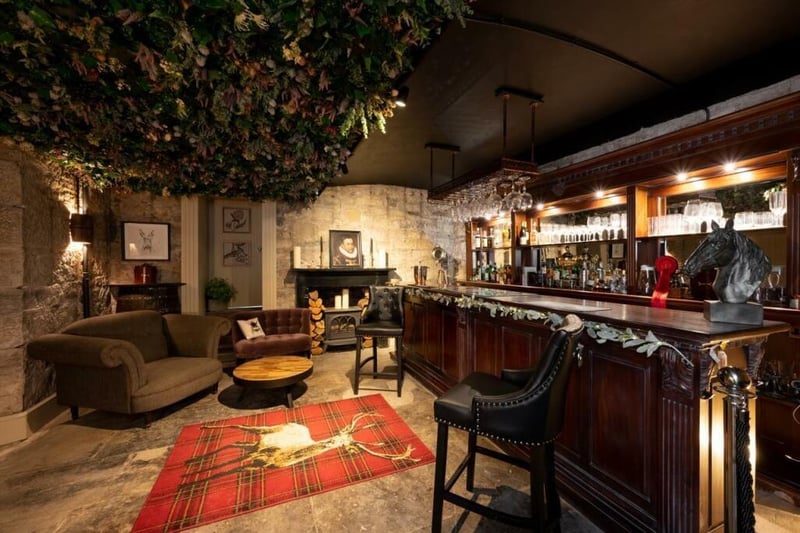 The Scottish ‘B’ listed baronial house has its very own bar, which is perfect for entertaining guests or hosting events. Photo: Ellisons
