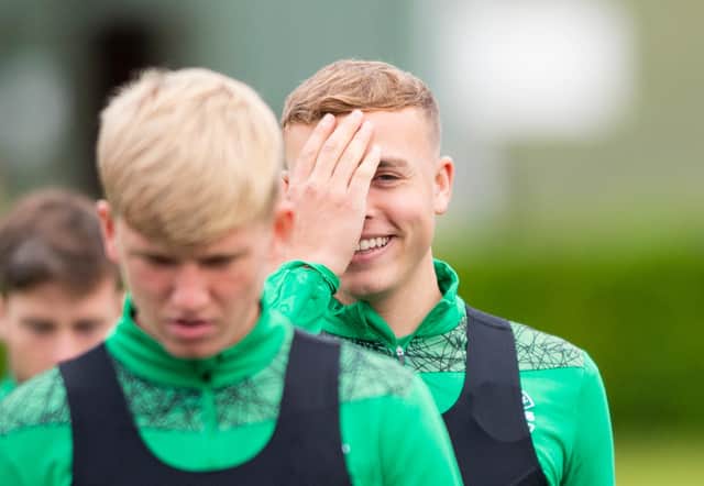 Hibs youngsters Josh Doig (left) and Ryan Porteous are expected to attract interest this summer. (Photo by Mark Scates / SNS Group)