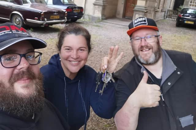 Keys found and returned: James Pearson and Graham McShane With Veronika Baxter